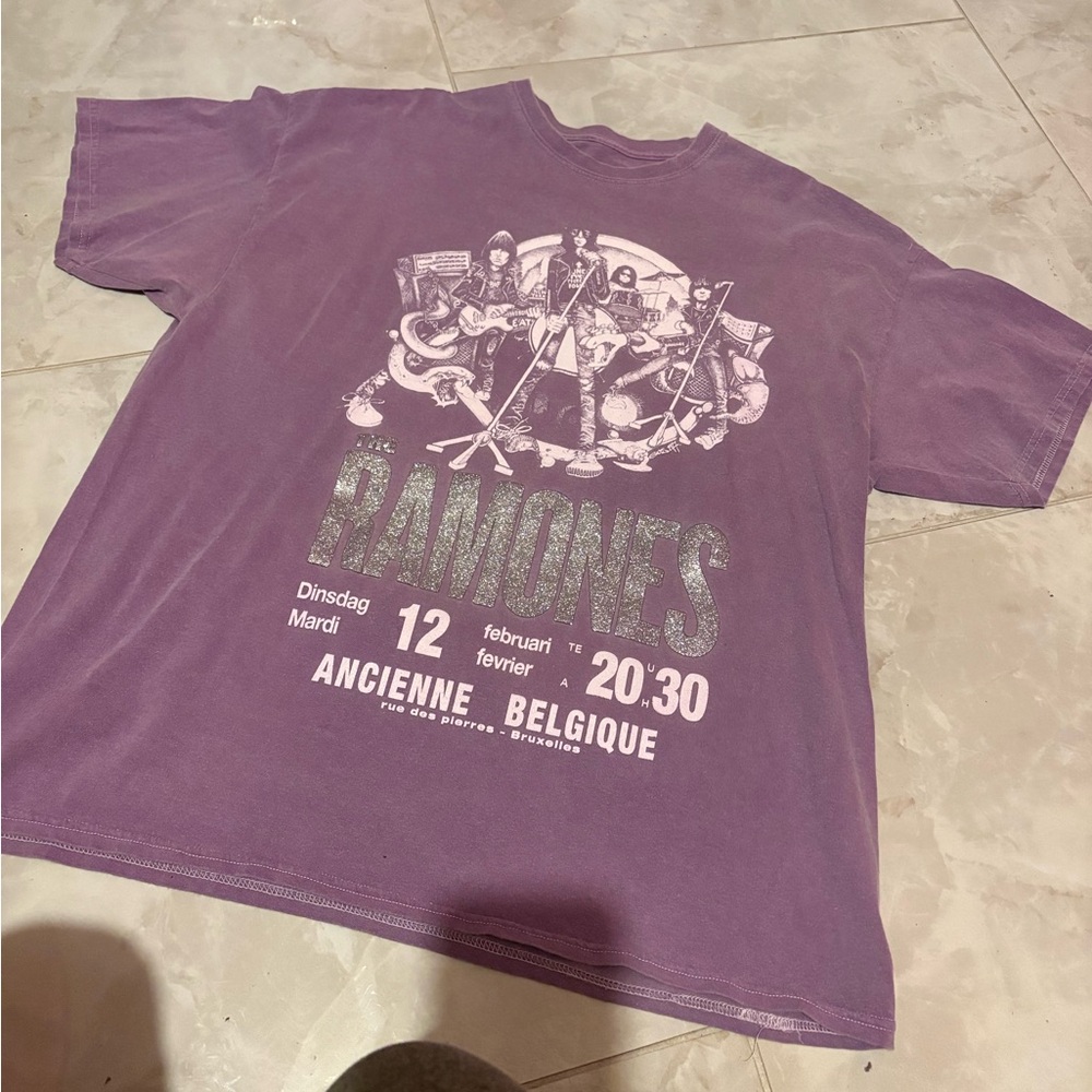 Urban Outfitters Purple Ramones Graphic Tee